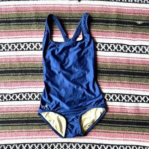Vintage Speedo One Piece Pro Back Swimming Bathing Suit